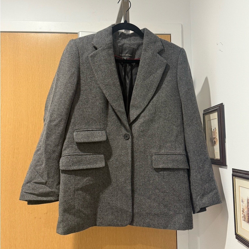 Banana Republic Wool Grey Blazer